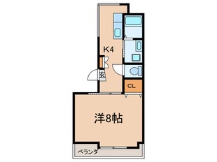 ウエストキュ－ブの物件間取画像